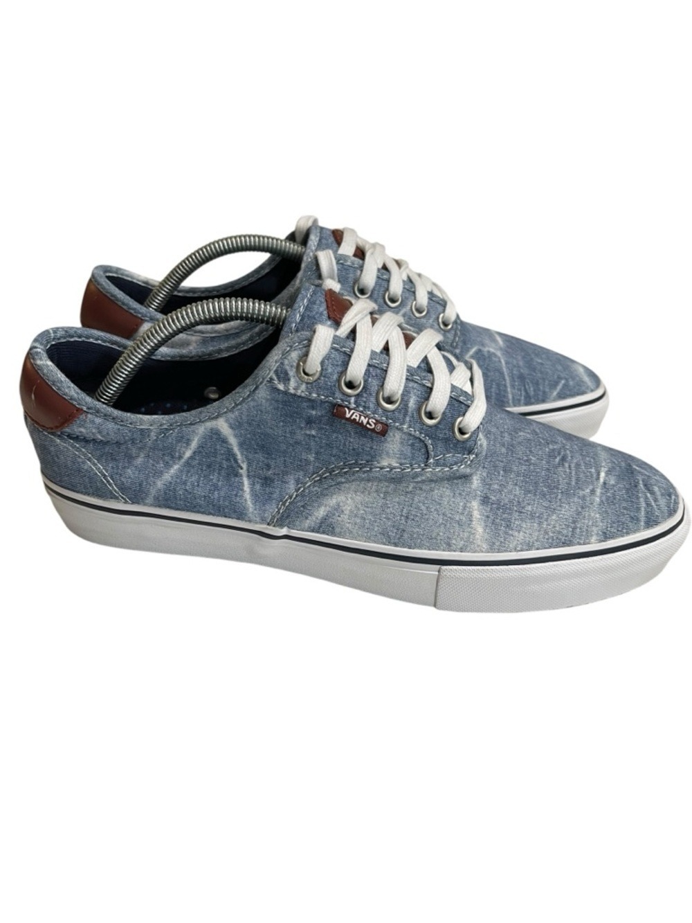 Vans Chima Ferguson Pro Acid Wash Light Navy Skate Shoes Sneakers Men’s SZ 10